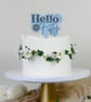 Hello Fifty - Birthday Cake Topper: Age Cake Decoration For 50s, Acrylic Topper