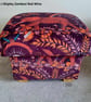 Storage Footstool Emma J Shipley Zambezi Red Wine Velvet Fabric Pouffe Elephant  - Image 4