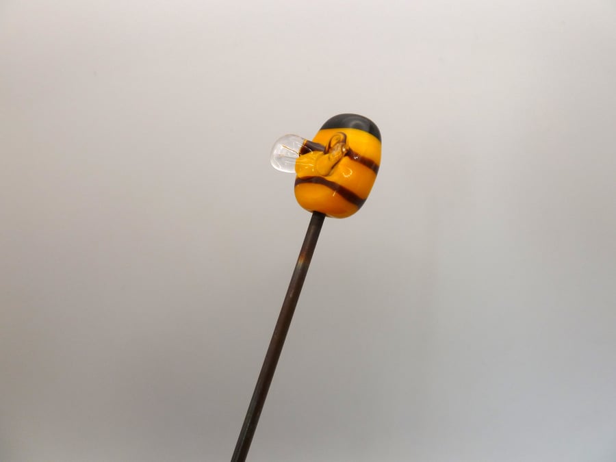 glass bee plant pot stake