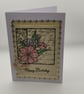 Handmade Flower Birthday Card - Image 1