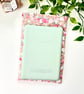 Handmade Pink Floral Kindle Sleeve, E-reader pouch, Fabric Sleeve, Kindle Case - Image 2