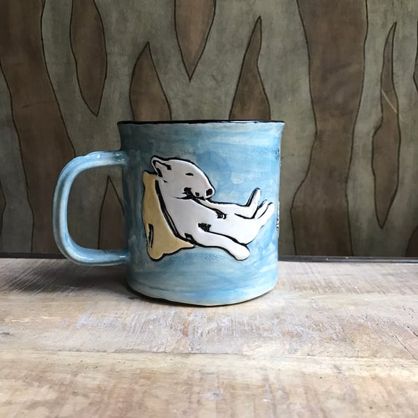 Teal Bull Terrier Mug