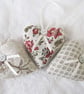 SET OF 3 LAVENDER BAGS - HEART SHAPED