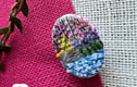 Embroidery brooch 