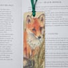 Fox bookmark, British wildlife, nature lover bookmark 