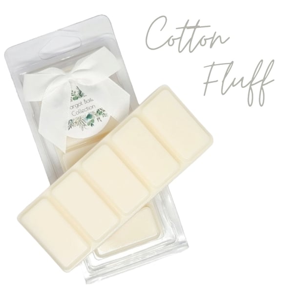 Cotton Fluff  Wax Melts UK  50G  Luxury  Natural  Highly Scented