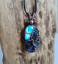 Natural Blue Labradorite & Copper Tree of Life Pendant Gift Crystal Jewellery  - Image 9