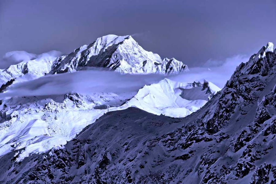 Mont Blanc Les Arcs French Alps France Photograph Print