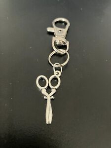 scissors keyring bag charm zip puller swivel clip on key chain lanyard