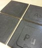 Periodic Elements Porcelain Tiles - Black - Science - Geeky - Coaster - Gift