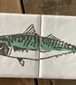 Summer seconds Pair of Mackerel Tiles - ceramic, coaster, coastal home - Image 5