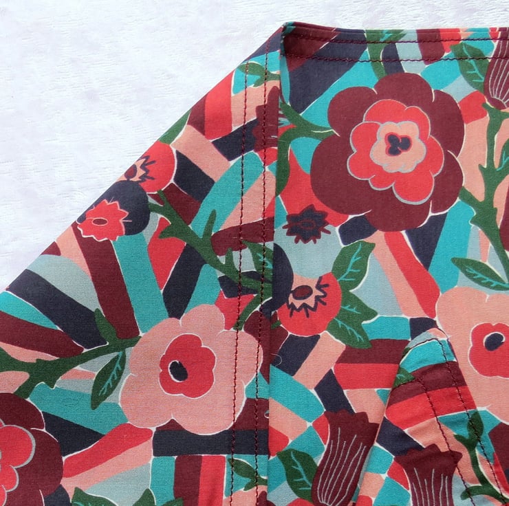 Liberty Lawn napkins, reversible, set of two, d... Folksy