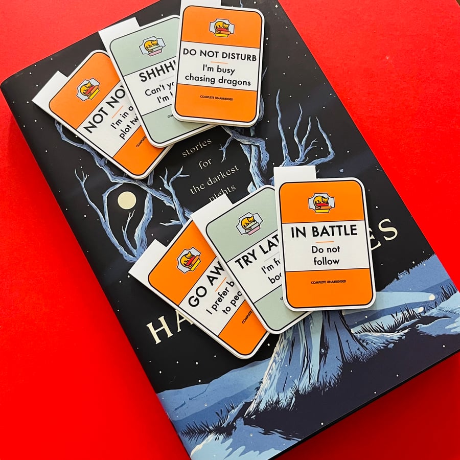 Antisocial readers bookmark collection. Magnetic bookmark collection