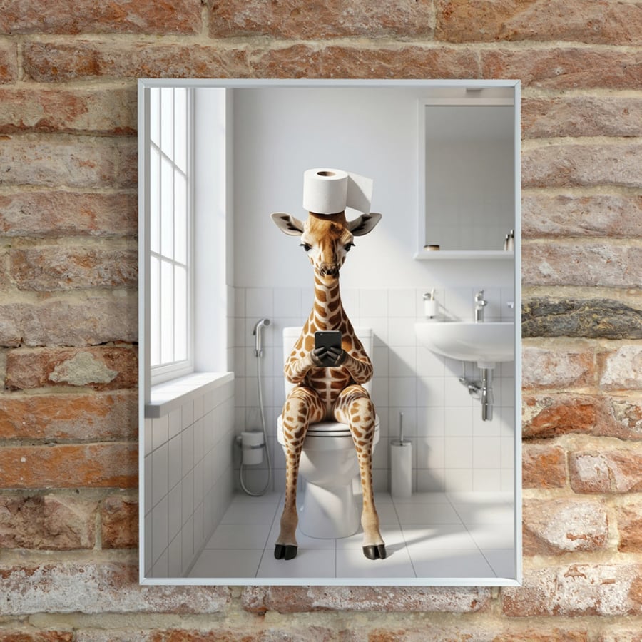 Funny A4 Bathroom Wall Prints