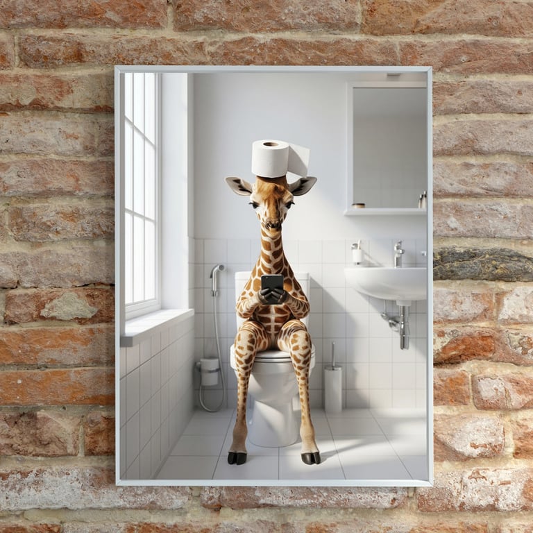 Funny A4 Bathroom Wall Prints