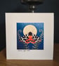 Garden Tiger Moth Handmade Greetings Card 