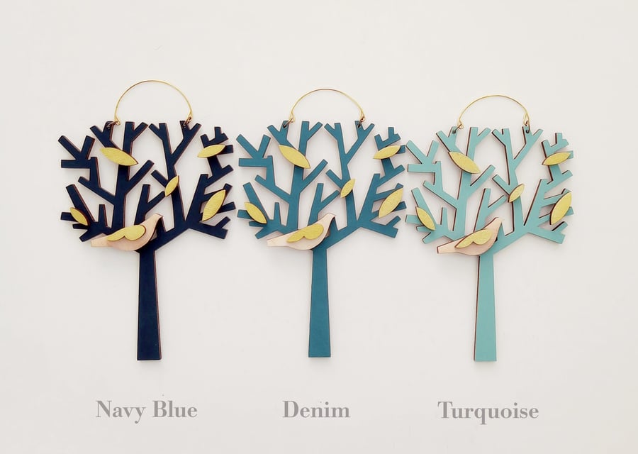 Bird in a Tree Decoration, Hanging Decoration