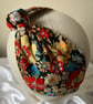 Gerty - Vibrant 40s Style Cotton Floral Print Turban Headband  - Image 3