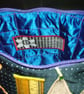 Small Navy & multi coloured Ribbon Pencil Handbag - Image 5