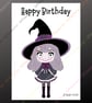Personalised Birthday Card Plantable Seeded Wiccan Pagan Witch Witchy Gothic