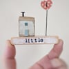 Little Wooden Handmade House and Base in a Bag - little 