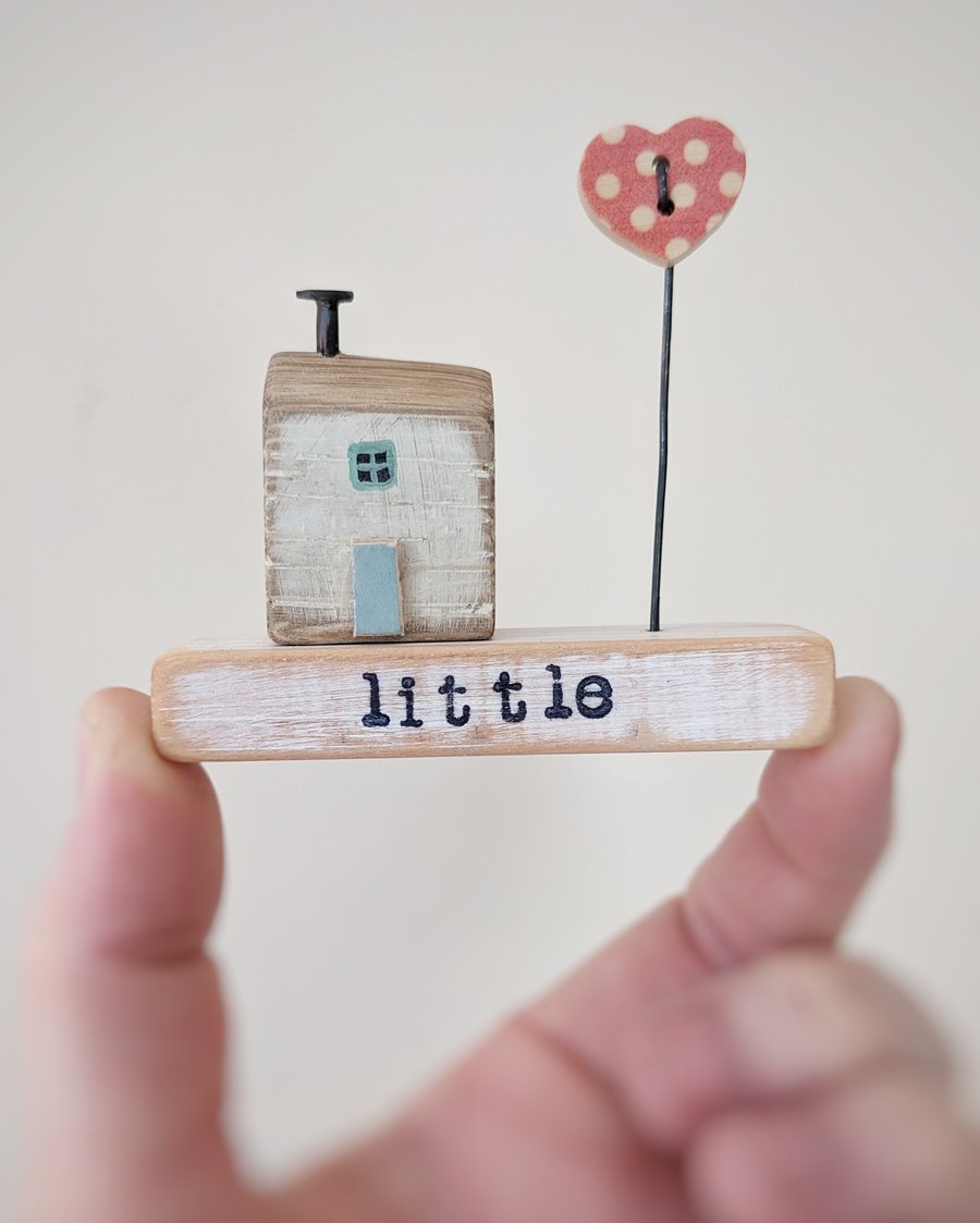 Little Wooden Handmade House and Base in a Bag - little 