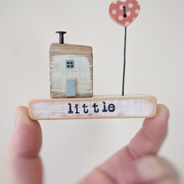 Little Wooden Handmade House and Base in a Bag - little 