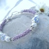 Violet and Silver Bangle