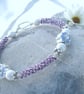 Violet and Silver Bangle - Image 1