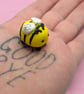 Bee Charm Gift, Cute Bumblebee Keyring, Polymer Clay Keepsake, Choose The Finish