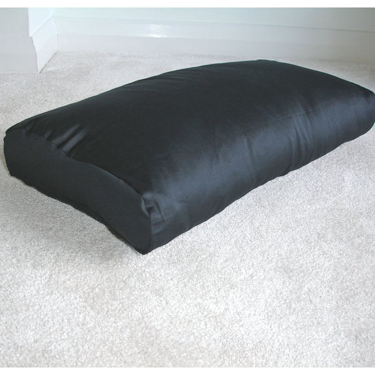 Tempur Original Neck Pillow COVER ONLY Black 100% Cotton QUEEN Medium 60cm