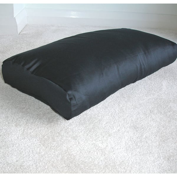 Tempur Original Neck Pillow COVER ONLY Black 100% Cotton QUEEN Medium 60cm