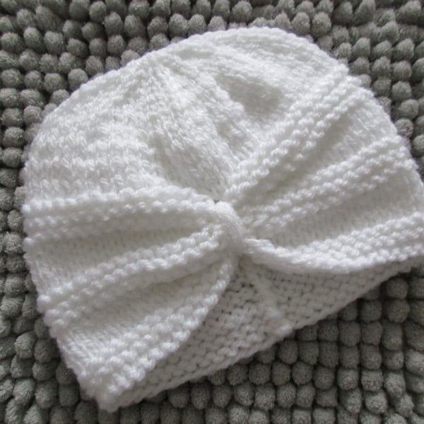 0-3 months Turban Style Hat
