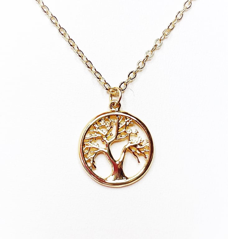 Tree of Life Necklace, 14kt Gold Filled Pendant