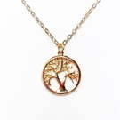 Tree of Life Necklace, 14kt Gold Filled Pendant
