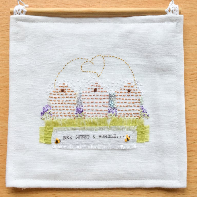 Fabric Banner Bee sweet and bumble!