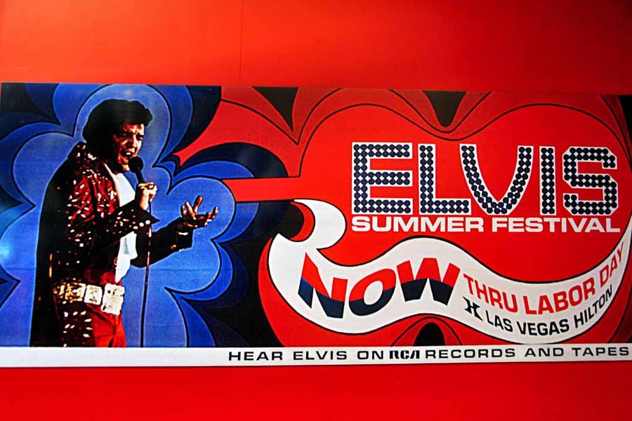 Elvis Presley On Tour Exhibition Photograph Print