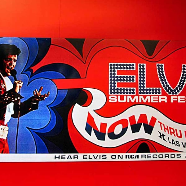 Elvis Presley On Tour Exhibition Photograph Print