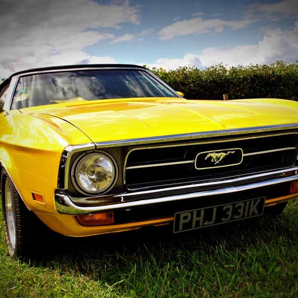 Ford Mustang Sports Car Photograph Print