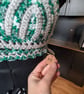 XS handmade crochet halter neck bralette top adjustable  - Image 5