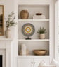"Inyanga 2" - Yellow & Grey Shell Macrame Wall, Shelf & Console Table Decor - Image 9