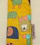 Quirky animal print glasses case. 