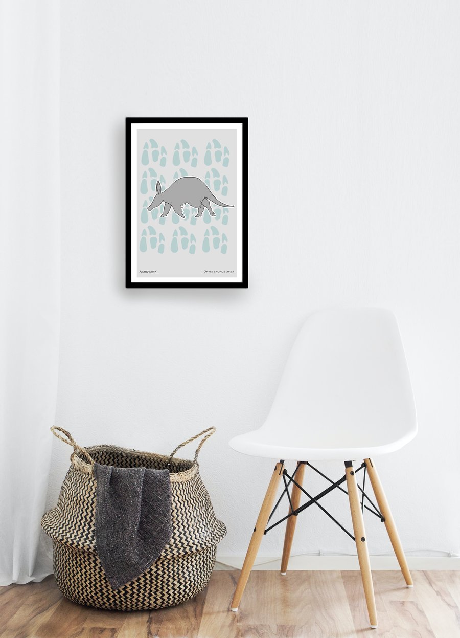CLEARANCE - Aardvark - A5 Art Print