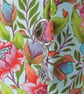 Project bag, drawstring bag, unicorns, floral - Image 9