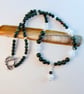 Bloodstone And Clear Quartz Necklace - April Birthstone - Handmade In Devon - Image 5