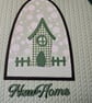 New Home - Green Gingham House on Knitted Effect Card base  - Image 9
