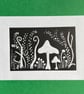 Fungi & Fern Lino Print - Image 5