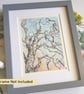 Long-tailed tits in a winter tree, original bird painting, wall art - Image 8
