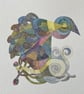 Abstract bird in landscape - Image 3