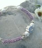 Violet and Silver Bangle - Image 2